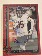 2025 Topps Chrome Football Rome Odunze Auto #2/5 (RC) Ultra Rare Rookie Card