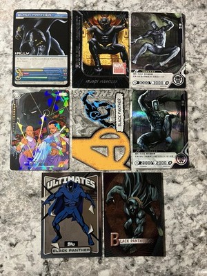 Marvel 8 Card Lot Black Panther Micromotion Ultimates Avengers Die Cut Impact