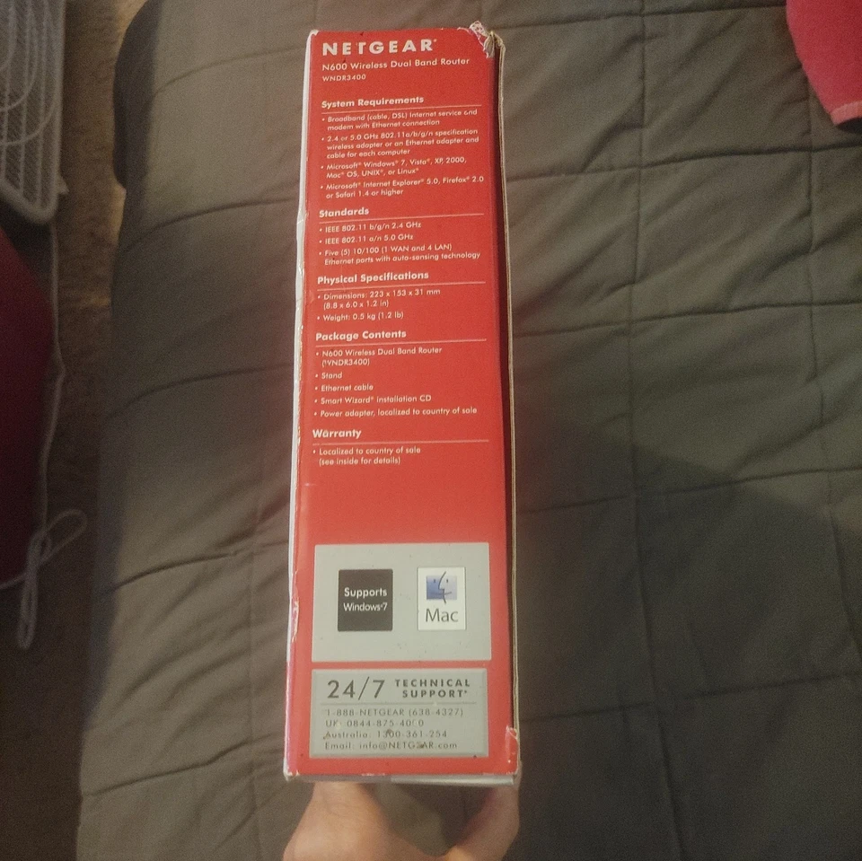 Router inalámbrico NETGEAR Wi-Fi N600 doble banda WNDR3400-v3 Foto 2 de 4