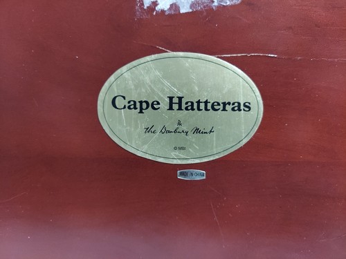Danbury Mint Limited Edition GRANDE 16" Cape Hatteras scena scultura faro - Foto 11 di 22
