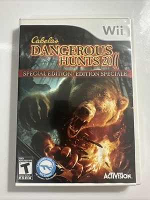 Cabela's Dangerous Hunts 2011 (Nintendo Wii) CIB Complete With Glasses - Tested