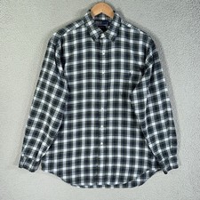 Vintage Polo Ralph Lauren Elliott Flannel Shirt M Hunter green Blackwatch Plaid