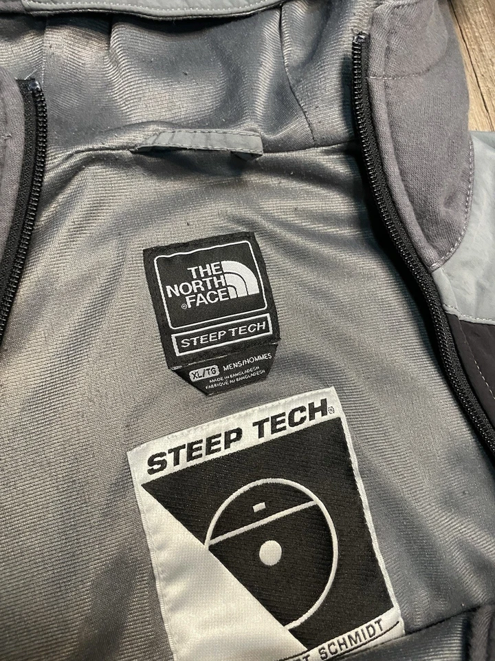 The North Face Steep Tech Jacket Mens Grey Outdoor Gorpcore Hooded Ski Sz XL - Image 4 of 4