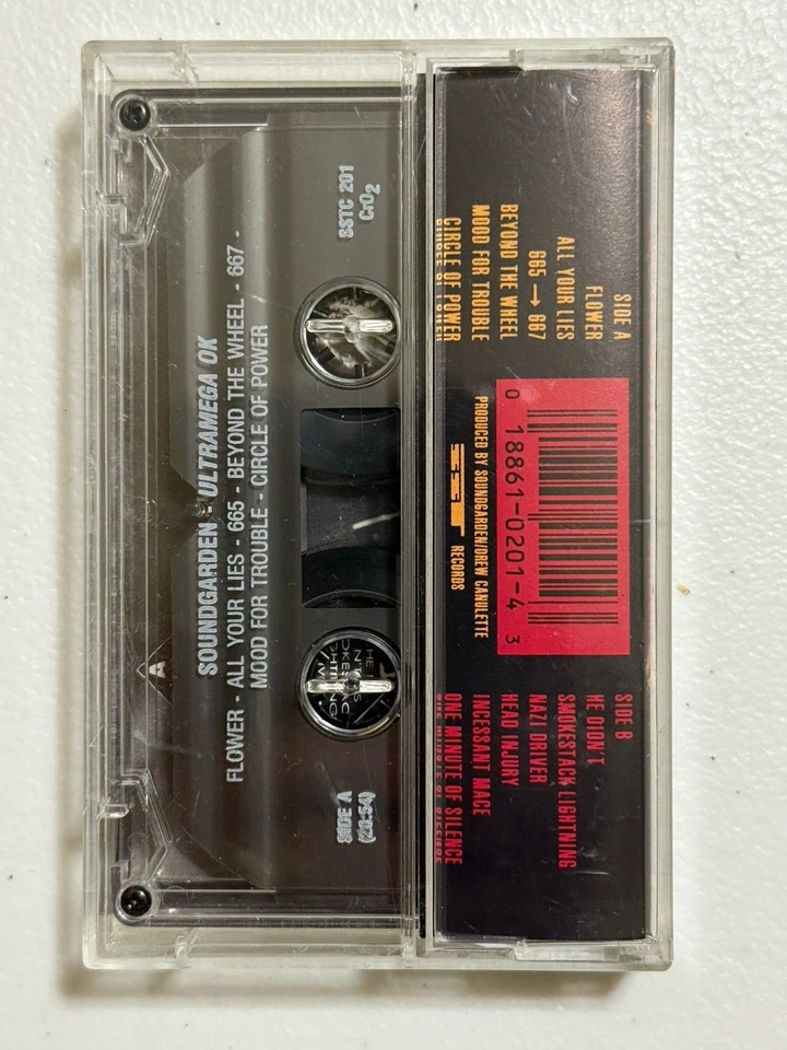 Soundgarden Ultramega OK Cassette Tape Original 1988 SST Records CrO2 Hard Rock - Image 2 of 4