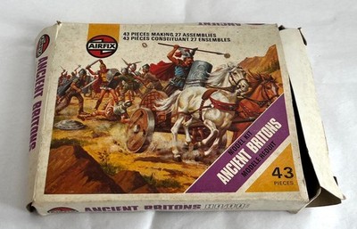 Partial 1970s Airfix Ancient Britons HO-OO Scale Model Figure Set 01734-9 Red