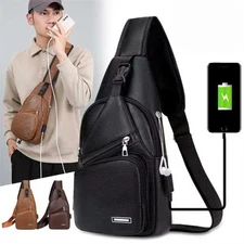 Sling Bag for Men Chest Daypack Fanny Pack Cross Bag Outdoors Hiking Traveling