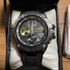 GST-B100B-1A3JF G-steel Accent Color G-shock Wrist Watch Gshock Men Black