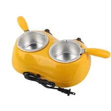 Electric Melting Chocolate Pot With Two 250ml Pots And Dual Warming Base GMTR