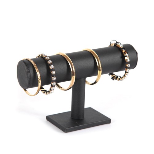 PU Surface Bracelets Display Rack T-Shaped Bangle Holder Stand Jewelry - Picture 7 of 11