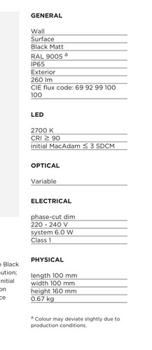 Wever & Ducre Box 3.0 Outdoor Wall Light Bronze Warm White LED 6W 2700K IP65 New - Bild 4 von 4