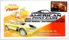 #5715 FORD MUSTANG BOSS 302, AMERICOVER GASS SHOW, DAVE BENNETT ARTWORK FDC