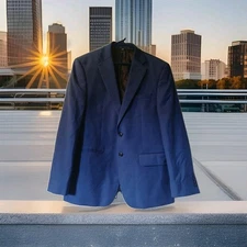 Jos.A.Bank Mens 40S Blue 100% Wool Blazer Dress Jacket 2 Button 