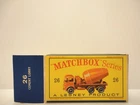 Box for 1961 MOKO Lesney Matchbox No.26 'FODEN CEMENT MIXER'---see photos & more