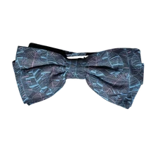Kirrin Finch Blue Leaf Bow Tie Stylish Blue Accessory for Kids and Adults