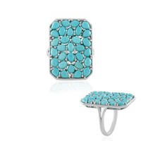 Cavill TüRkis Ring 4,8Ct Sterling Silber Damen Echtschmuck Platin