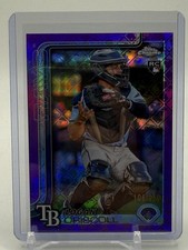2025 Topps Chrome #185 Logan Driscoll purple logofractor #/250 Rays
