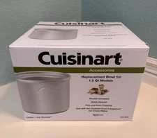 Cuisinart Ice Cream Maker ICE-RFB Freezer Bowl 1.5 Qt Replacement Bowl New Box
