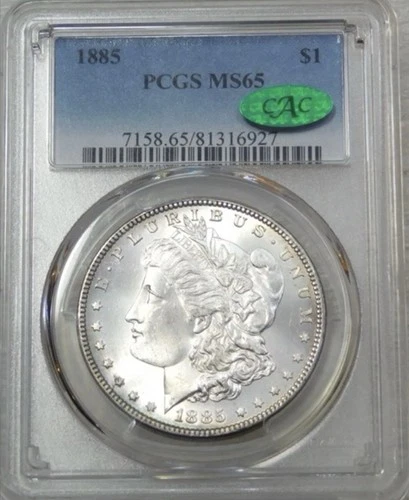 1885 Morgan PCGS MS65 ♻️CAC♻️ 💎Gem Mint💎
