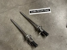 Gretsch 60's VINTAGE Round Badge bass drum spurs USED USA #BM6