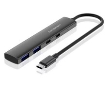 SANDSTROM S2C2AHUB26 4 in 1 USB Typ C Multiport Adapter Anschluss Hub