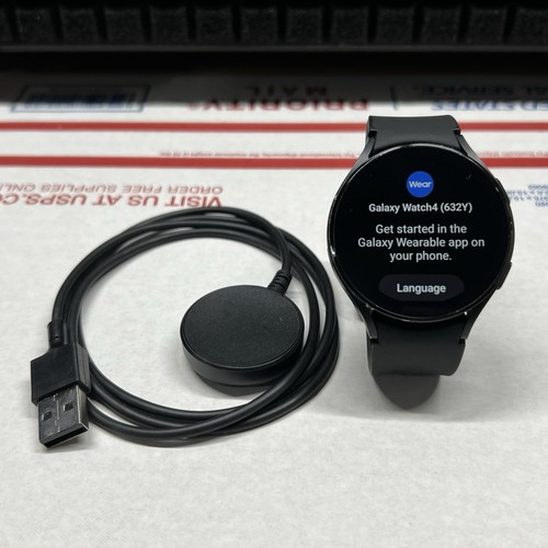 Samsung Galaxy Watch 4 44mm Black Aluminum Case SM-R870 GPS Smartwatch