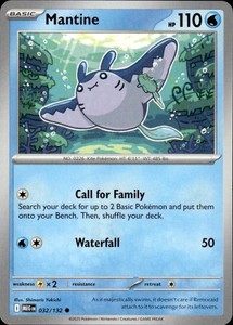 Mantine 032/132 Me01: Mega Evolution Reverse Holo