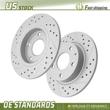 265mm Rear Drilled Disc Brake Rotors for 2020- 2023 Mazda CX-30 2019- 2022 CX-3