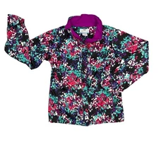 Columbia Bugaboo Interchange Jacket Girls Youth Large L Floral Ski Winter Coat