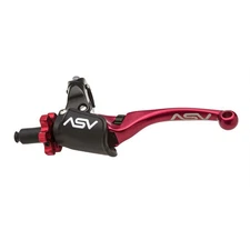 ASV F4 Series Pro Model Clutch Lever - Red, Shorty With Quick Adjust Pro Perch