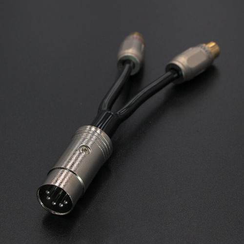 NAIM 5 Pin Din Twist Lock to 2 RCA Phono Female Sockets HIFI Lead Splitter Cable - Picture 4 of 5
