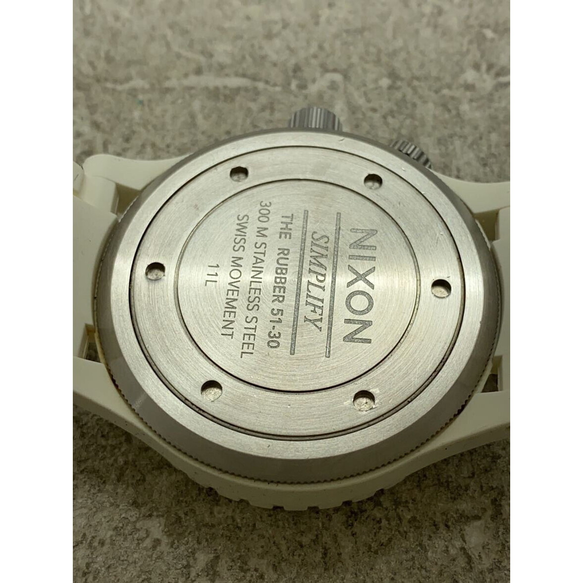 Nixon Watch The Rubber 51-30 White Quartz Analog | eBay
