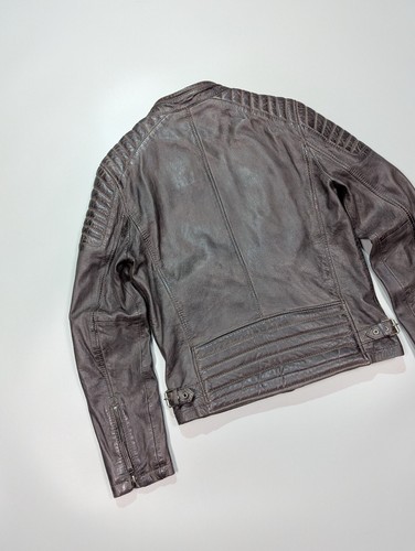 GIPSY by MAURITIUS VTG Leather Men's Biker Motorcycle Leather Jacket Size S/XS - Picture 9 of 12