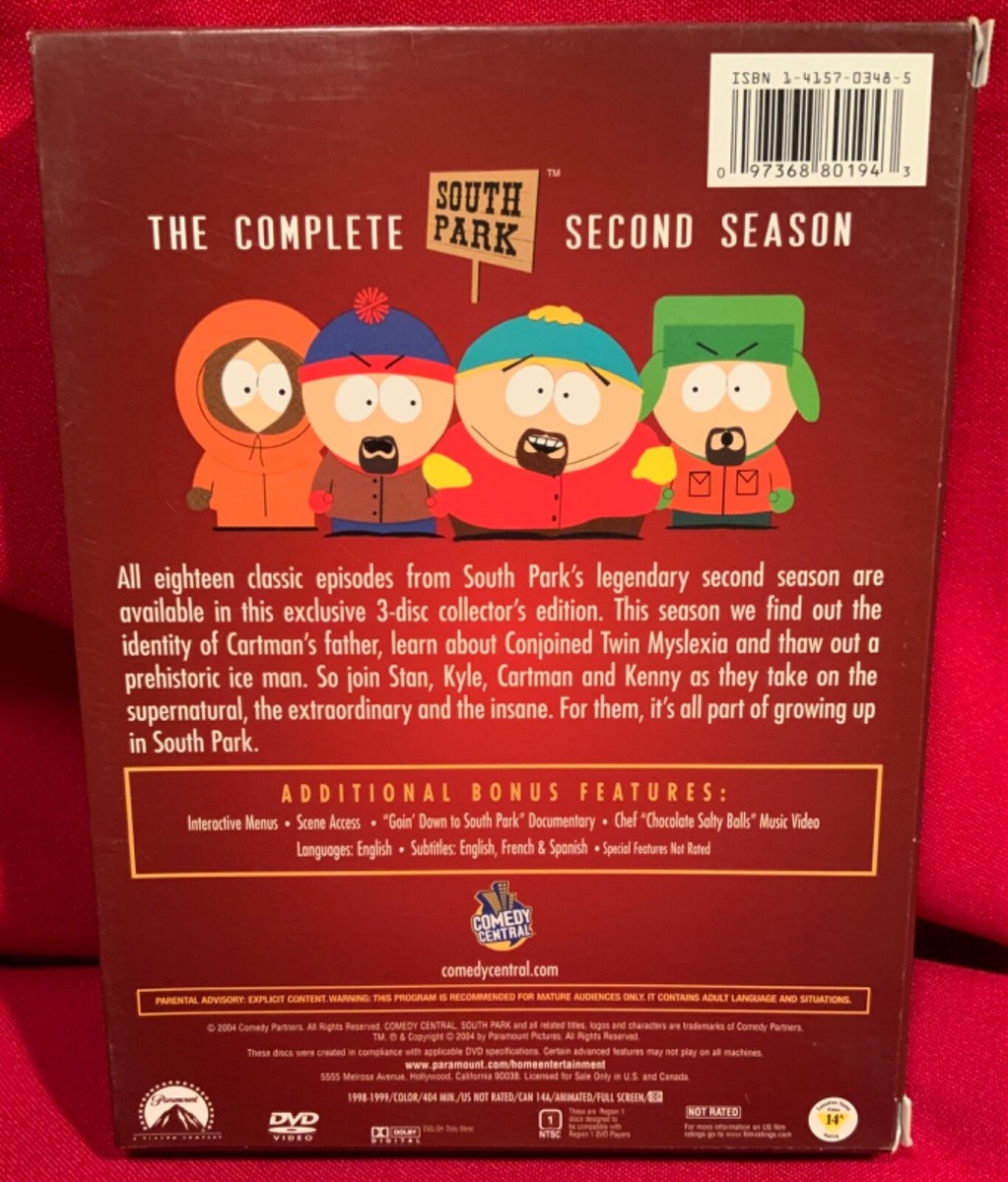 South Park,Complete Second Season,DVD,Collector's Edition
