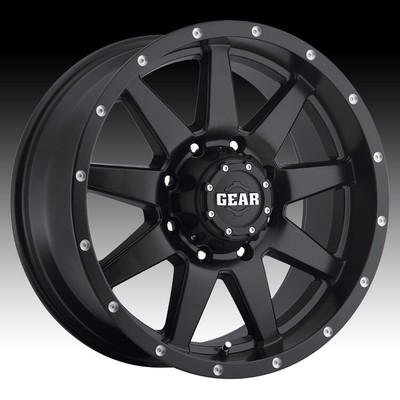 Gear Alloy 728B OVERDRIVE Black Wheel 17x9//6x5.5, +10mm Offset