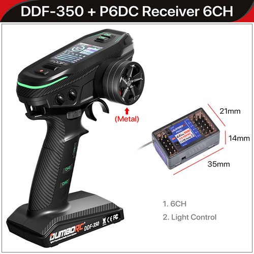 DUMBORC DDF-350 Transmitter Receiver 2.4G 10CH LCD FHSS Radio for RC Car Boat - Picture 14 of 40