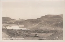 Grant, WA: RPPC Coulee Dam, vintage Washington Real Photo Postcard