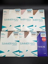 Lot of 6 NEW Vintage SEARS Summer Hug Pantyhose Regular Full Figure Short MIXED