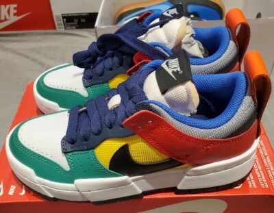 スケートボード Nike Dunk Low Multi-color Size 3.5y Nike Dunk Low Multi Color Rainbow Shoes Womens