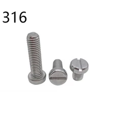316 Stainless Steel Slotted Cheese Head Screws M2 M4 M5 M6 M10