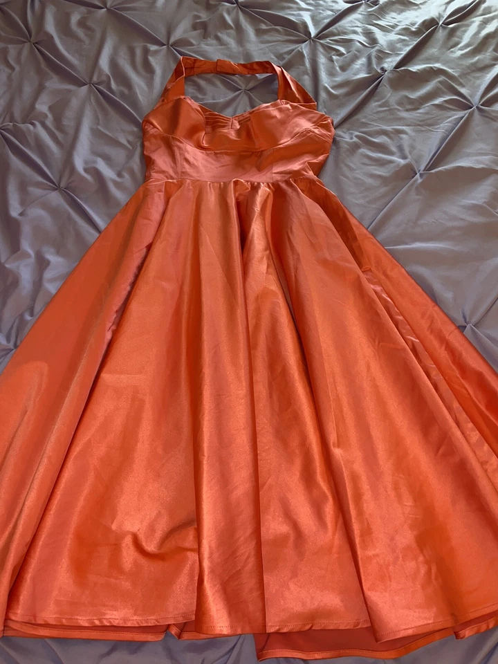 trashy diva dress peach pin up size 4 vlv - Image 3 of 4