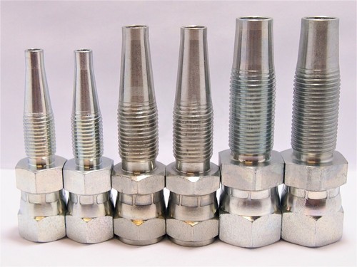 BSP Hydraulic Field Attachable/Reusable 2 Wire Fittings -Straight -Various Size - Picture 2 of 11