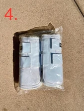 4. SmartPak white boots with fleece lining size Medium