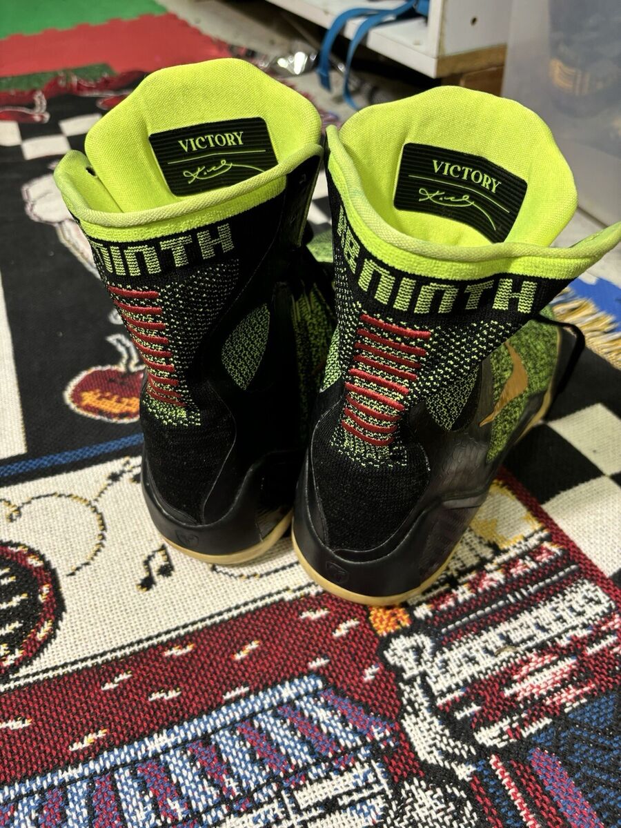 Nike Kobe 9 IX Size 9.5 Elite High Victory Green Black Neon Nike Kobe 9 IX Size 9.5 Elite High Victory Green Black Neon