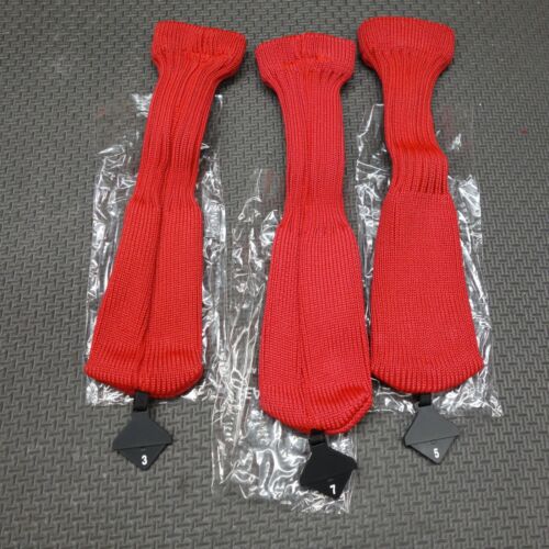 3x Golfschläger Head Cover Hybrid/Rescue Cover passt 3-9 verstellbar Etikett BRANDNEU - Bild 5 von 6