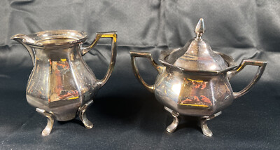VTG Wallace 5020 Silver Plates Creamer & Lidded Sugar | eBay