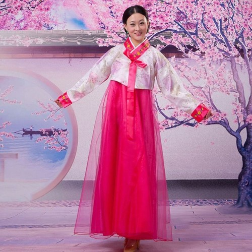 Dae Jang Geum Korean Hanbok Dress Embroidery Stage Dance Costume Wedding - Picture 13 of 19
