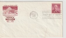 US Scott # 1072 3c Andrew W. Mellon First Day Cover- HF Cachet