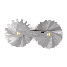 S/S Radius gage Gauge Fillet 34pcs set R1-7mm Lock Device MEASUREMENT Tools