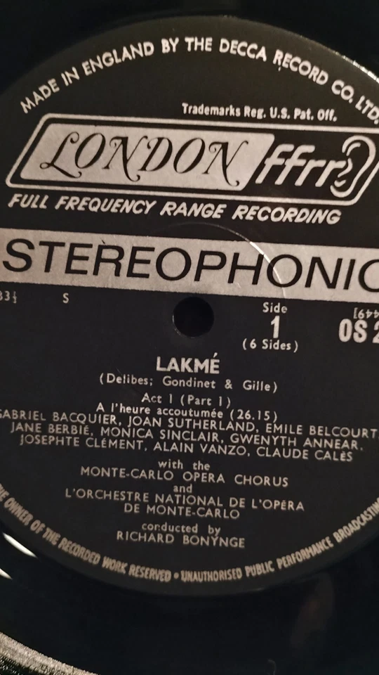 Delibes LakeMe Sutherland 3LPs Box Set London Stereophonic ffrr OSA 1391 Foto 2 de 2