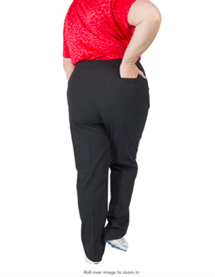 New with tags EP Pro Zip Front Tour Tech Bi-Stretch Golf Pants Black Size  20